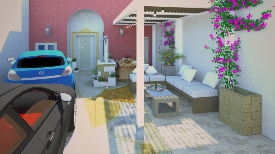 罗莎·卡博内设计 | 翻新别墅 | 天井式空间重塑-0