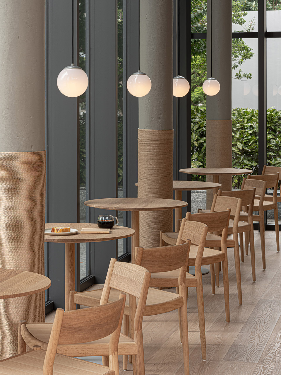 Blue Bottle咖啡港未来店，东京/科技与工艺结合的木制家具-76