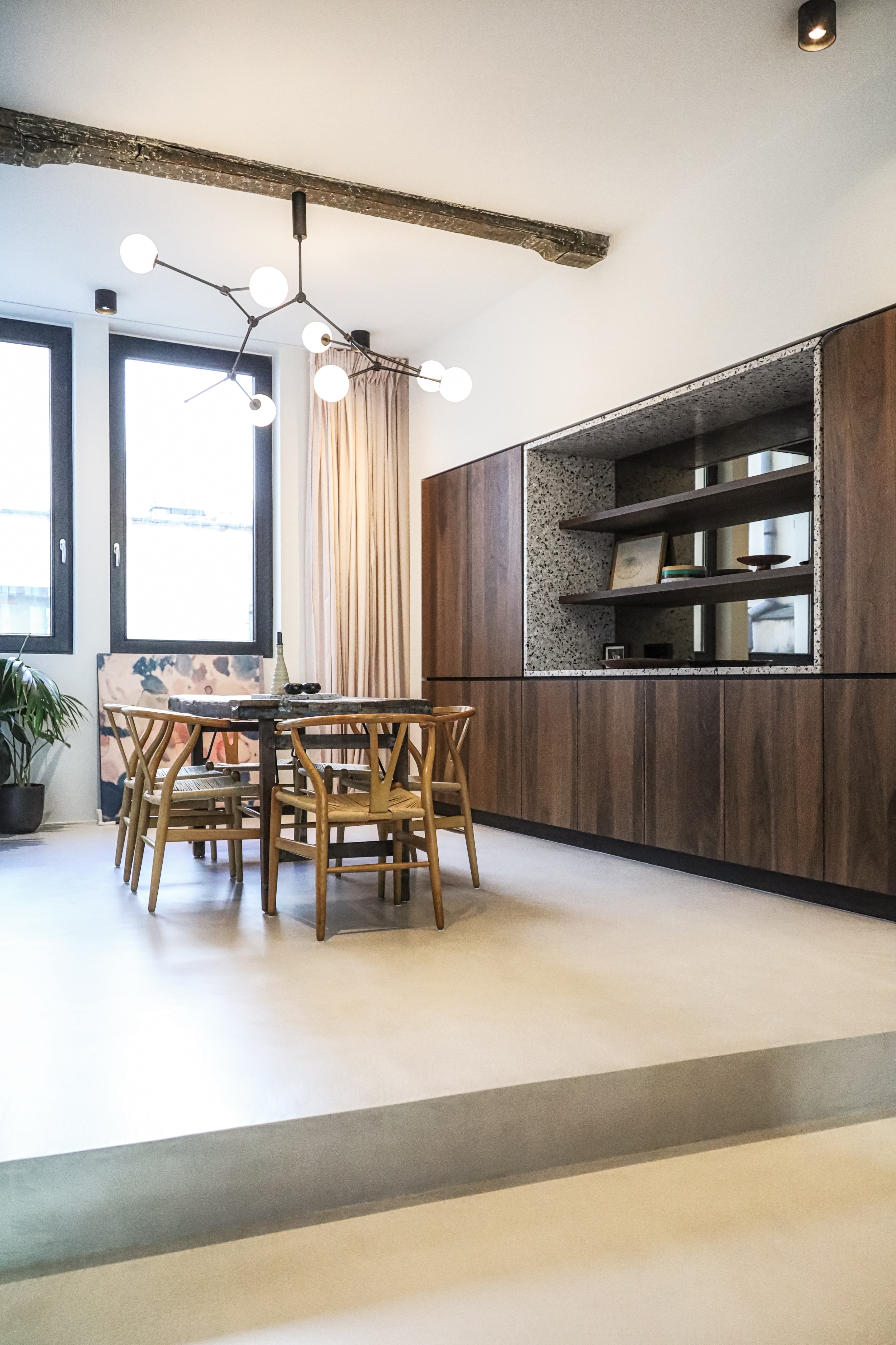 双宅变一宅 | 比利时别墅厨房客厅设计案例-3