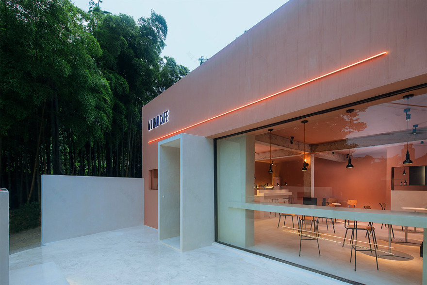 翠绿中的粉色梦幻——沐涵咖啡馆-5