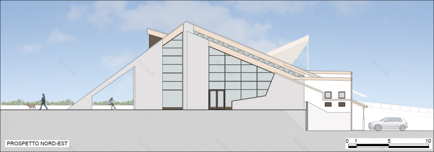 绿意盎然的多功能建筑与城市公园-17