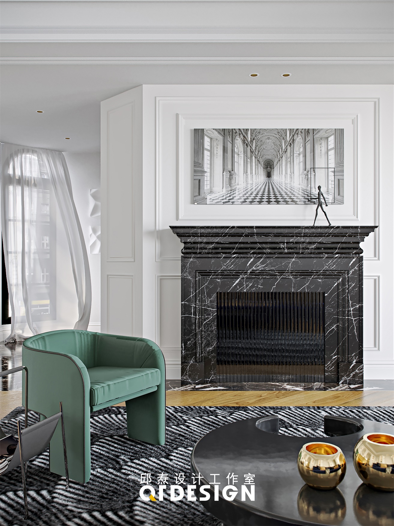 邱焘设计 / 现代法式丨古典和创新之间丨轻柔踱步-10