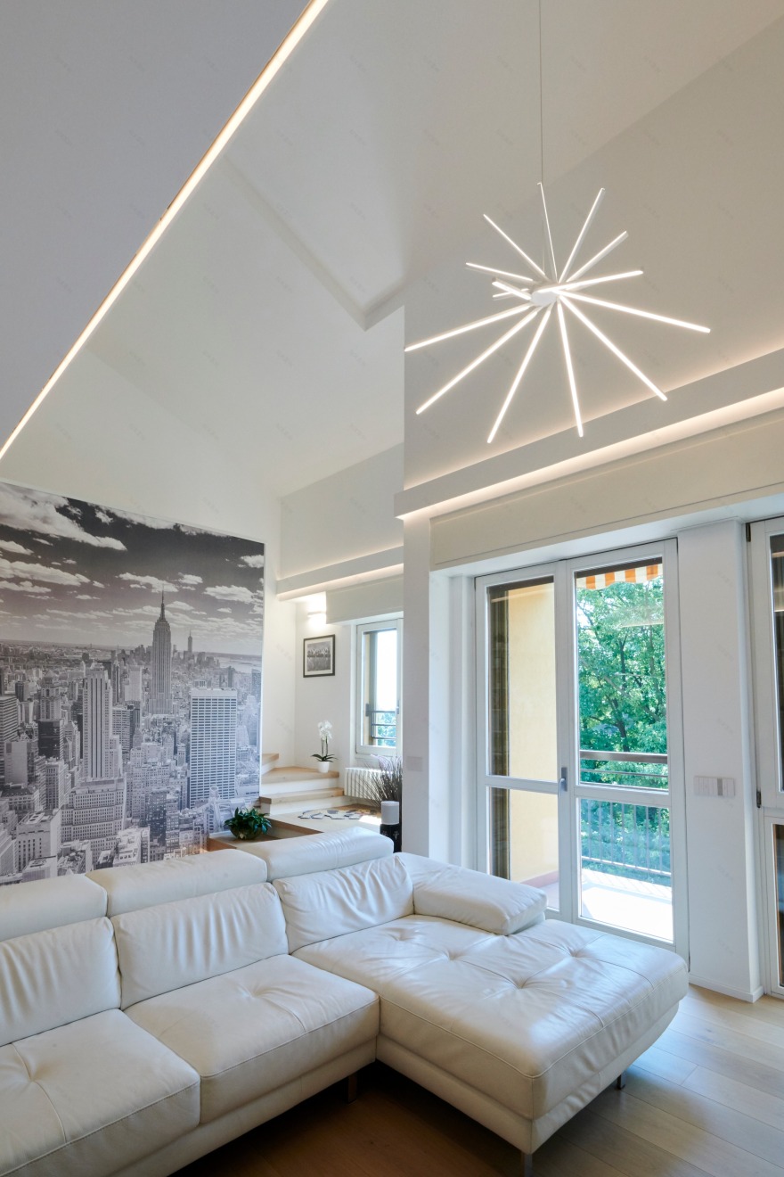 意大利 Vimercate 私人住宅照明设计丨Bianchessi-0