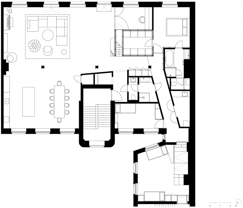 柏林阁楼公寓改造/历史工业建筑里的当代生活-46