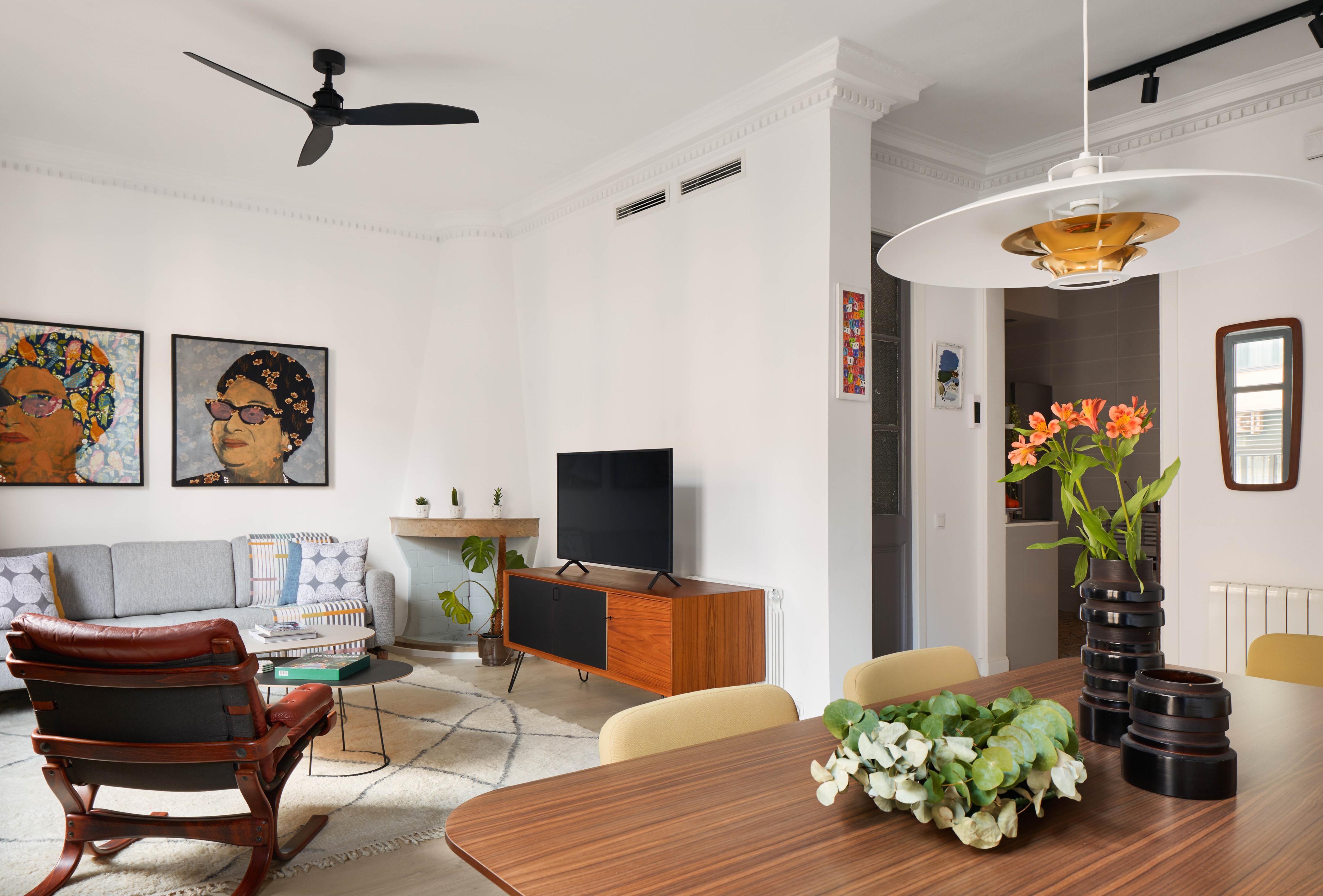 巴塞罗那圣安东尼公寓的混搭风设计丨西班牙巴塞罗那-5