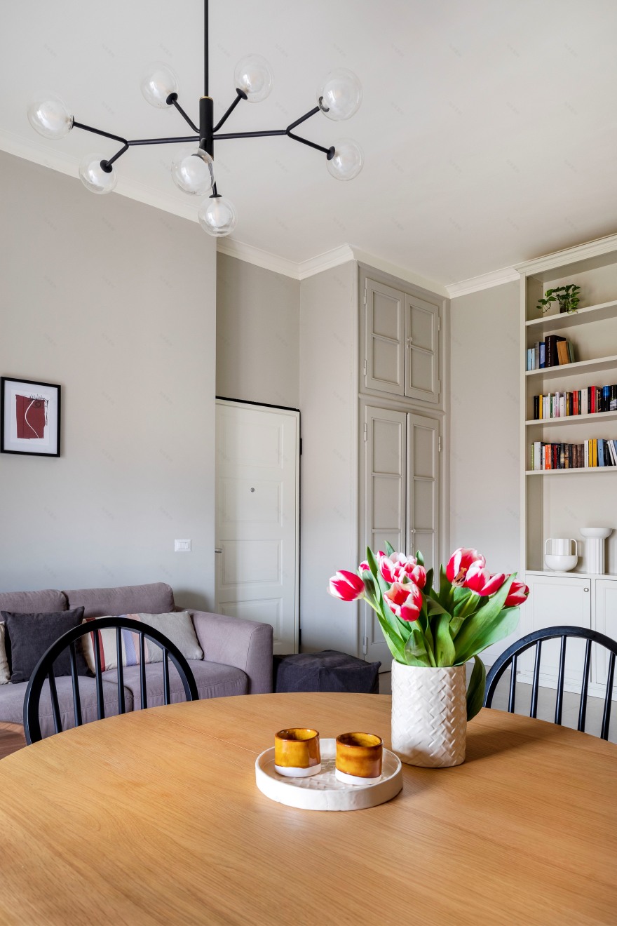 米兰历史公寓中的现代经典新诠释-8