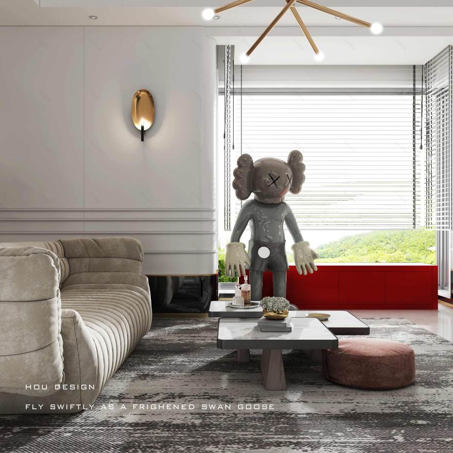 梦幻金线 | 侯·Design 团队打造的私宅空间-17