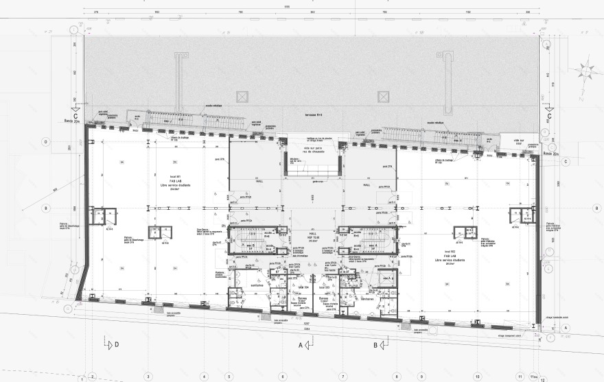 巴黎校园创新建筑设计,独立空中楼阁连接传统与未来-18