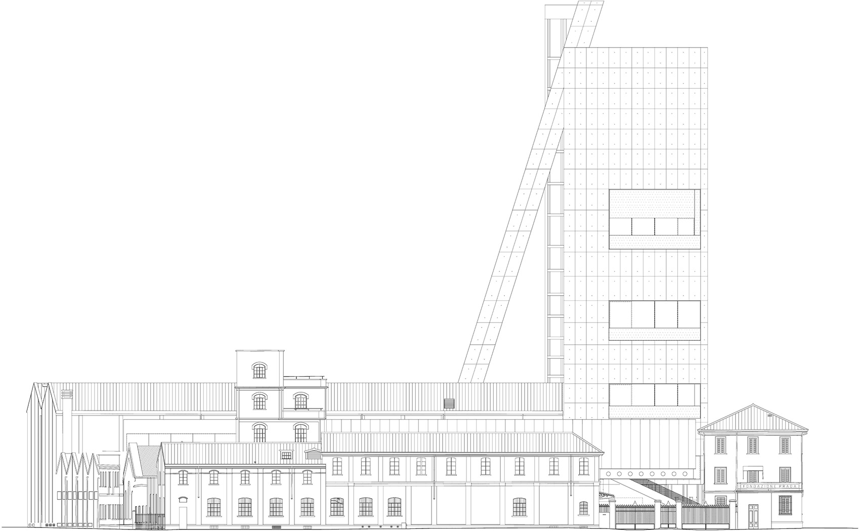 Prada基金会Torre大楼，米兰/为简单的体量赋予显著的空间差异性-67
