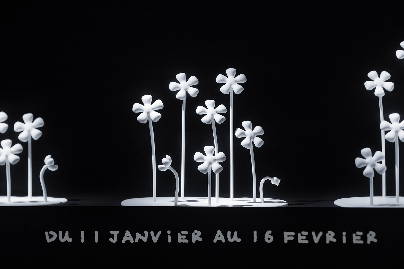 nendo在巴黎Le Bon Marche举办白色展览：雨后花/负与正的转换-24