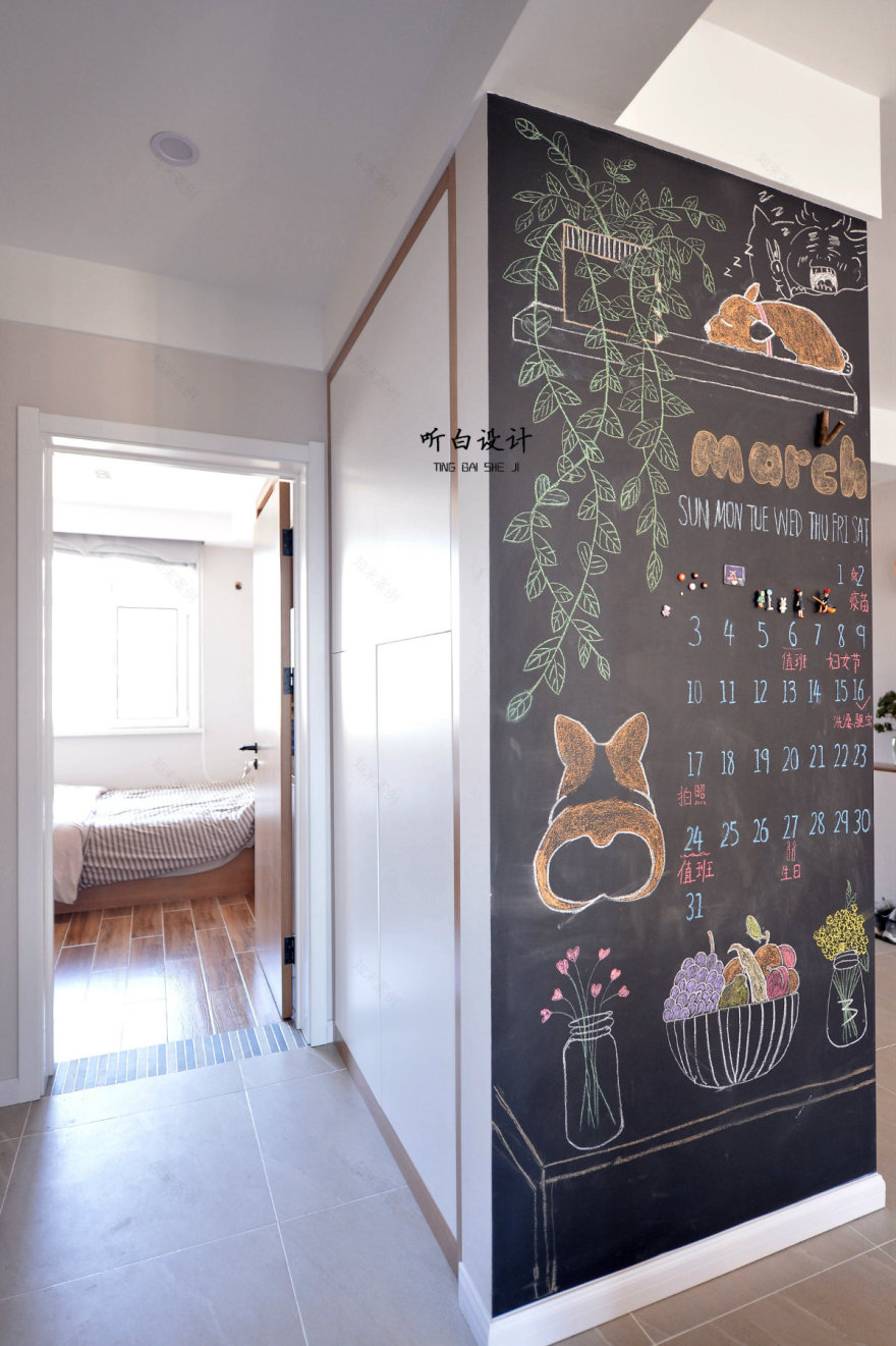 127 平日式混北欧婚房,储物充足、柯基空间足够-29