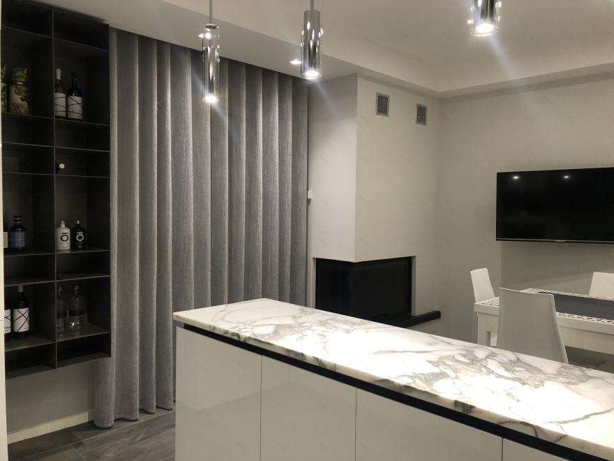 现代简约风公寓改造,干净利落重塑空间比例-11