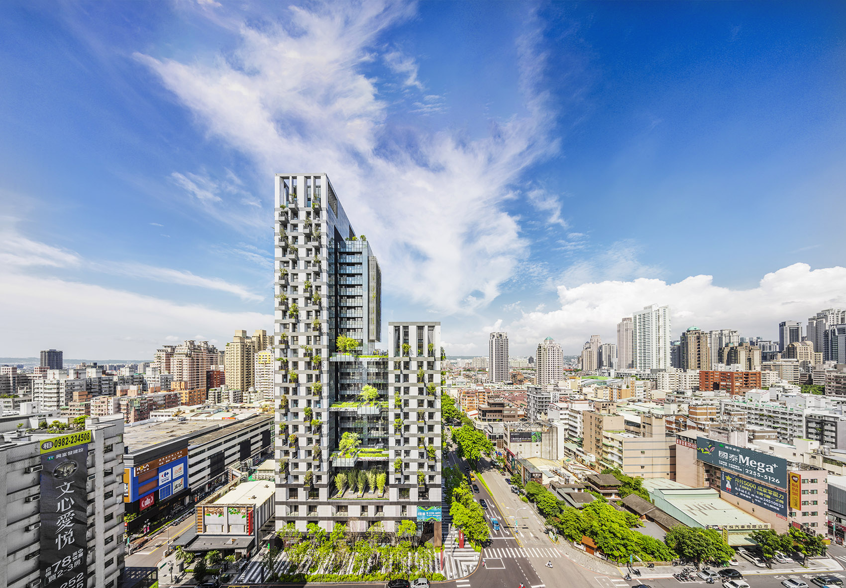 Sky Green住宅综合体，台中/城市中心的静谧花园-3