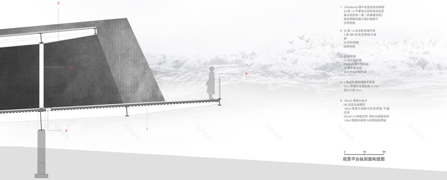 雪山下的神圣黑帐篷——藏地观景平台设计-83