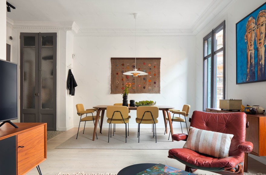 巴塞罗那圣安东尼公寓的混搭风设计丨西班牙巴塞罗那-6