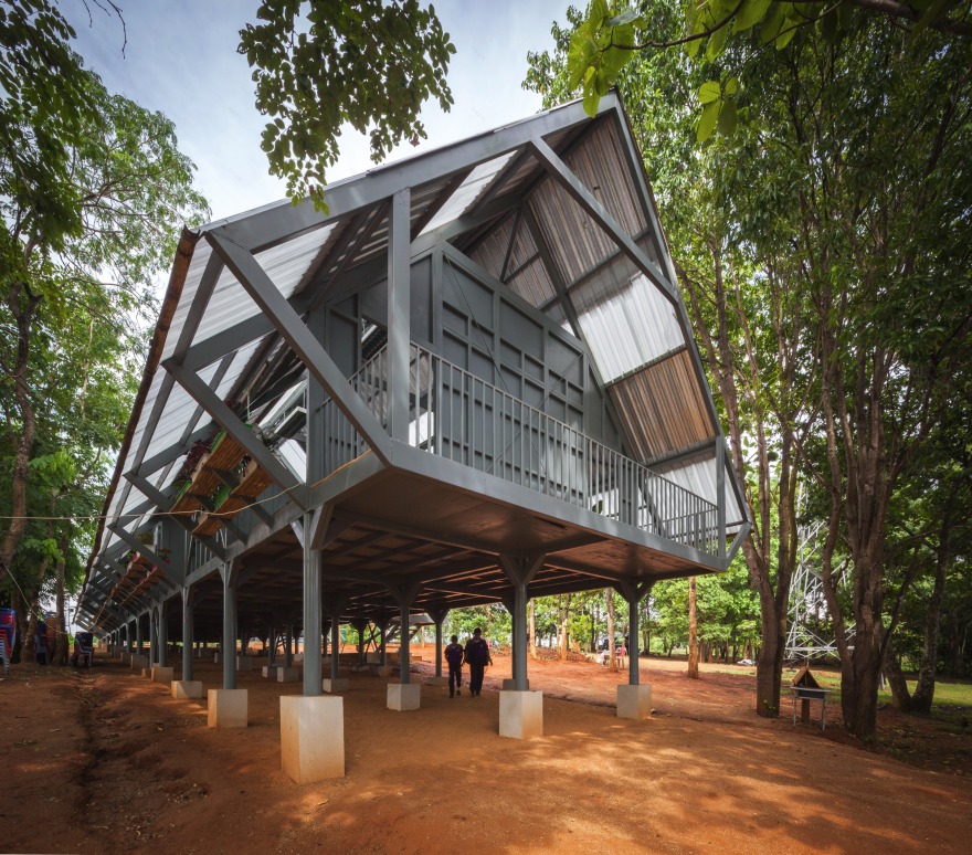 泰国震后重建的生态学校设计-4