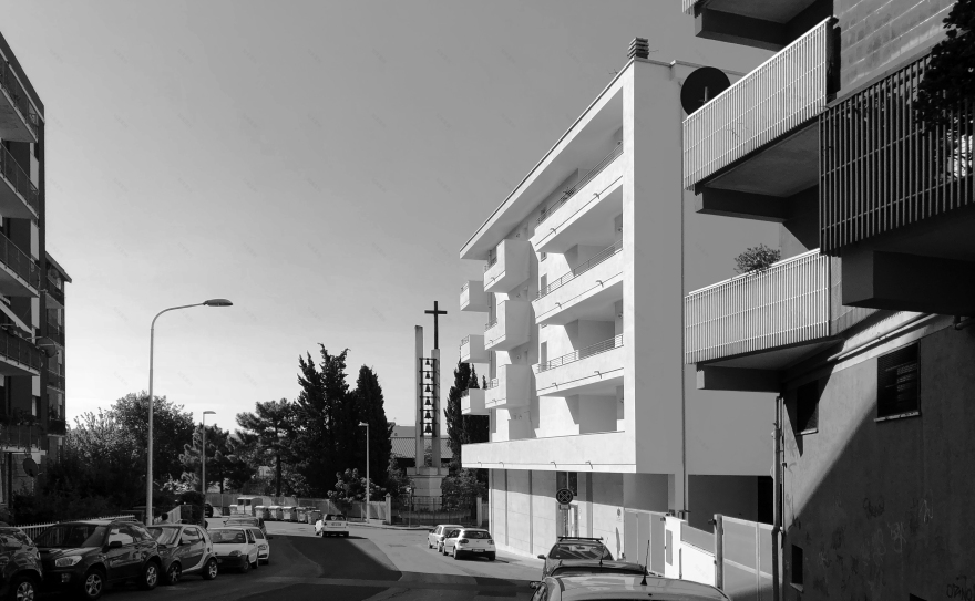 锯齿状立面公寓 · 花园与城市共生的绿色住宅-2