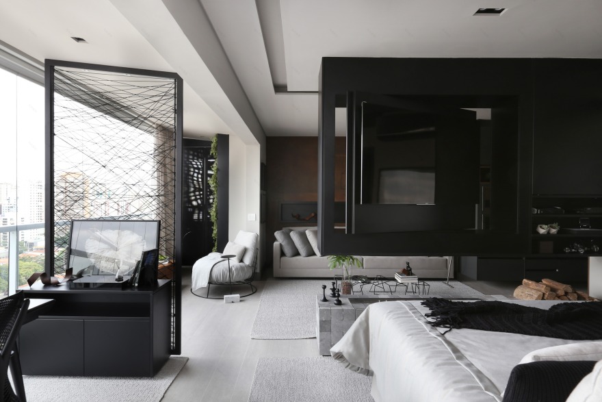 70 平米公寓变身现代酒店风都市家居-0