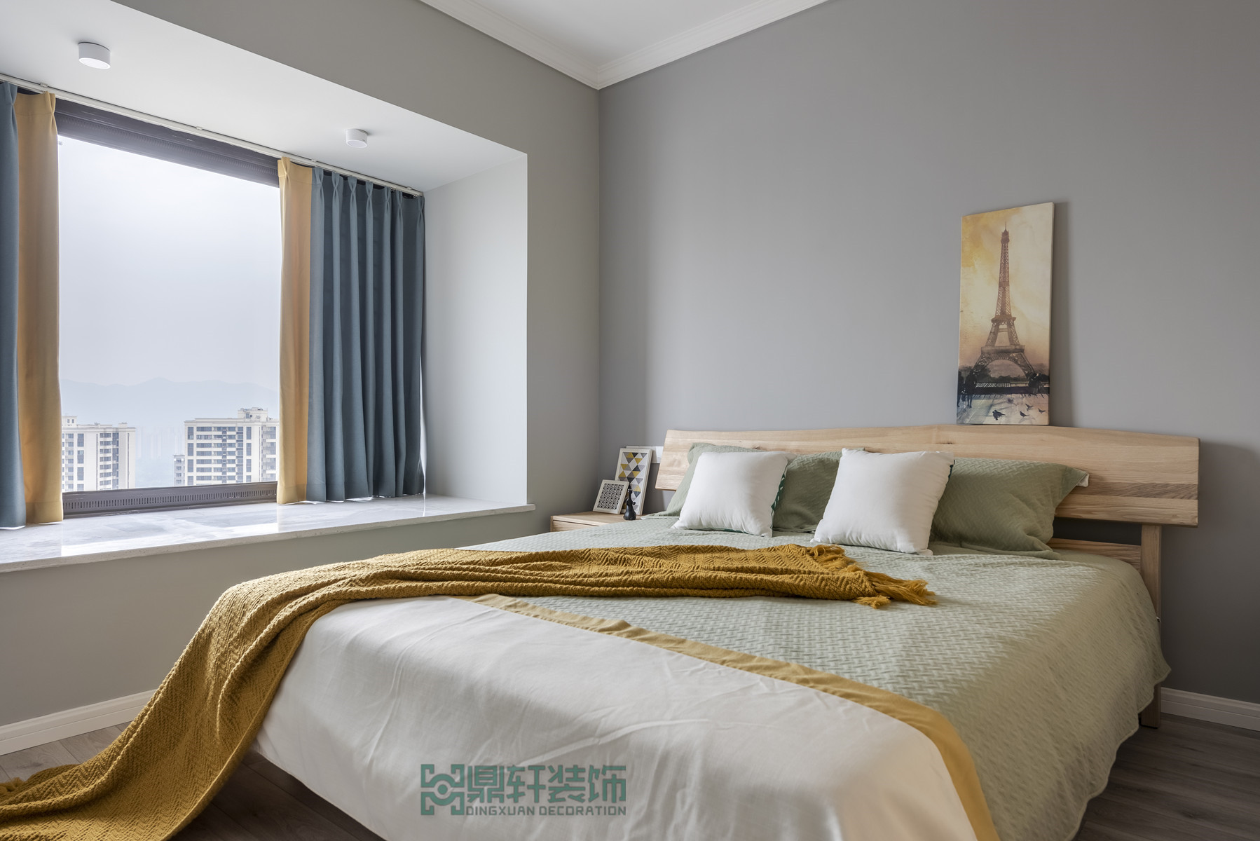 重庆鼎轩装饰 | 浅灰北欧+木制风格（金科天元道）-15