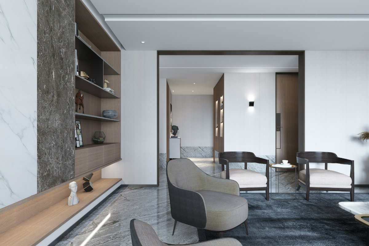 西安曲江公馆和园 | 简约雅致的都市生活空间-9