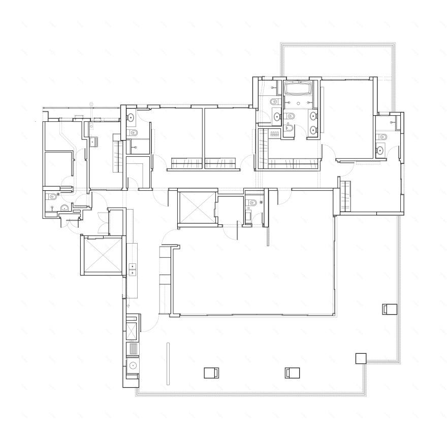 巴西设计公寓 | 工业风木饰面打造男性化魅力空间-52