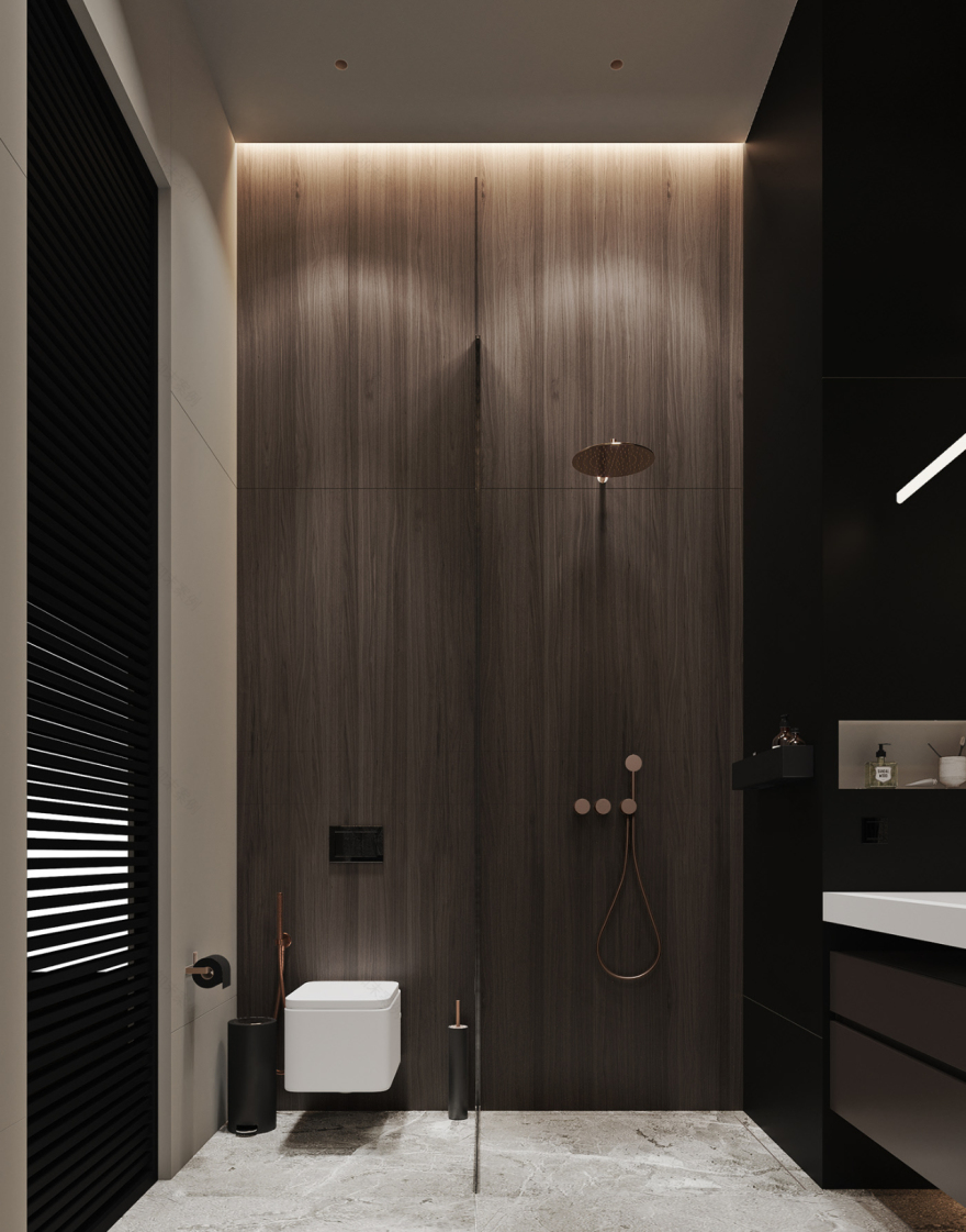 莫斯科顶层复式豪宅,现代风格演绎温馨高级生活-38