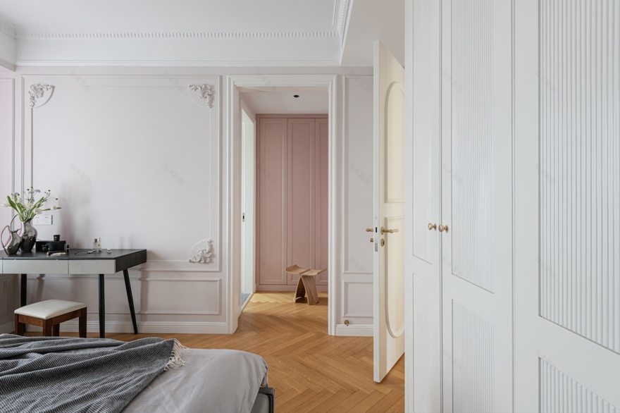 治愈系简法式风格住宅设计丨中国成都丨观白设计-53