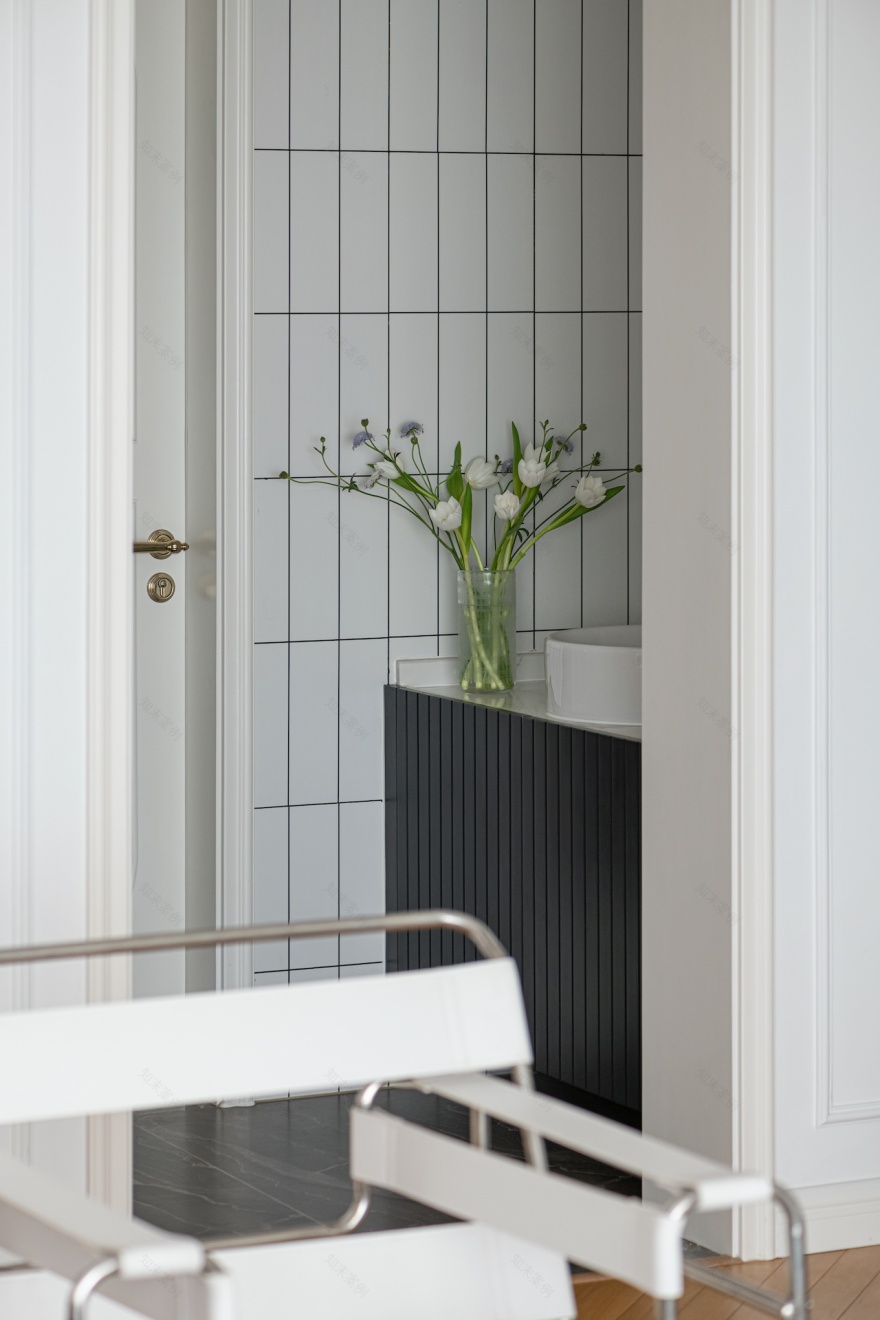 治愈系简法式风格住宅设计丨中国成都丨观白设计-32