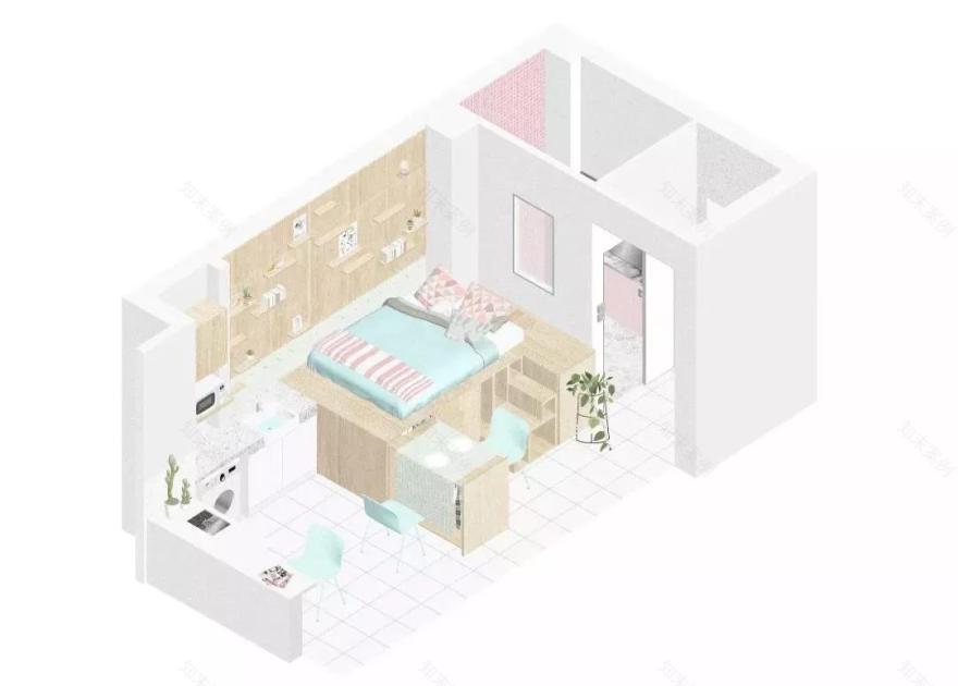 一房变七房,26㎡蜗居变身“最美单身公寓”-37