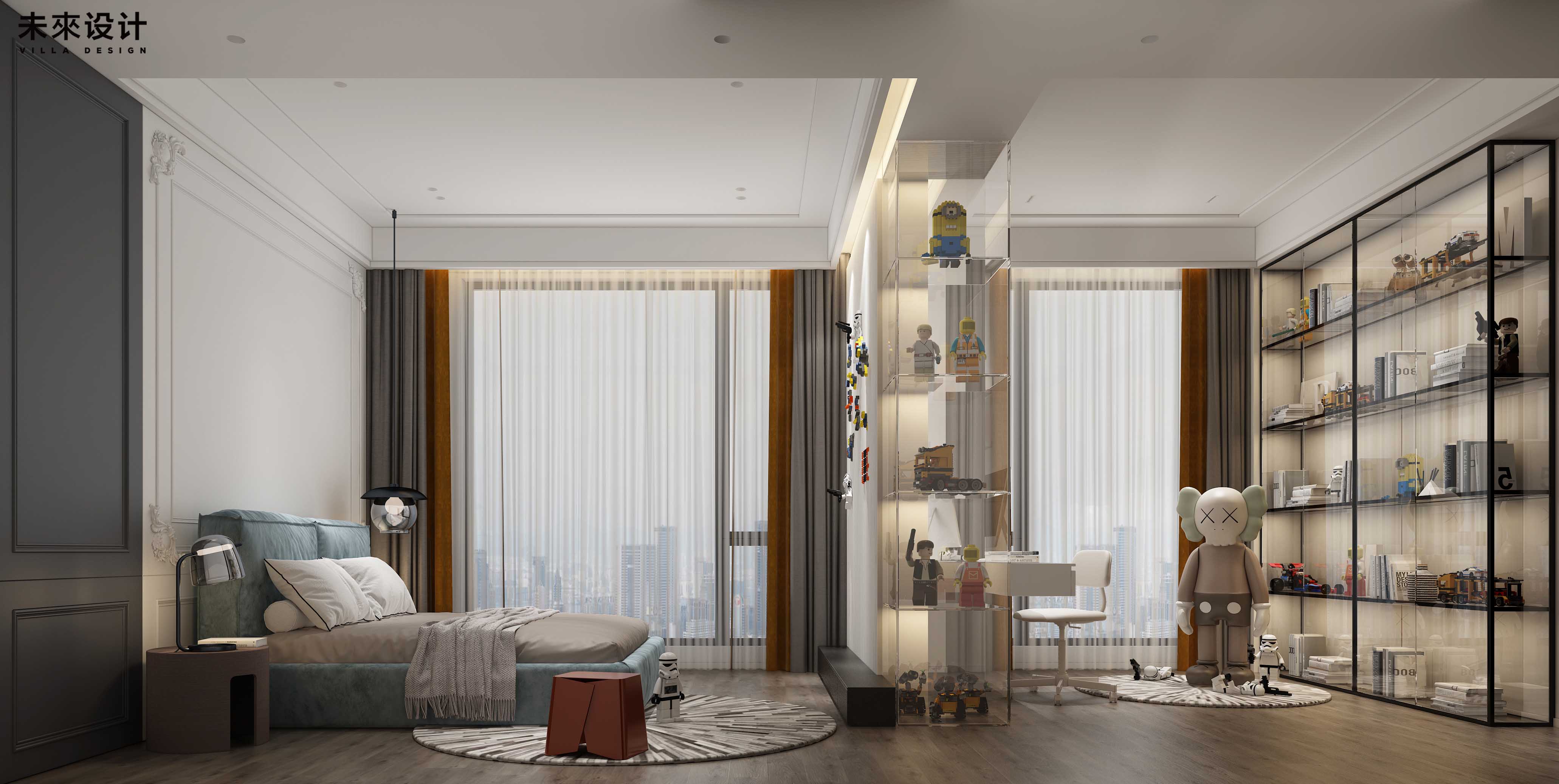 苏州湾景苑 | 未来设计打造 600㎡平层豪宅，诠释返璞归真的美学-29