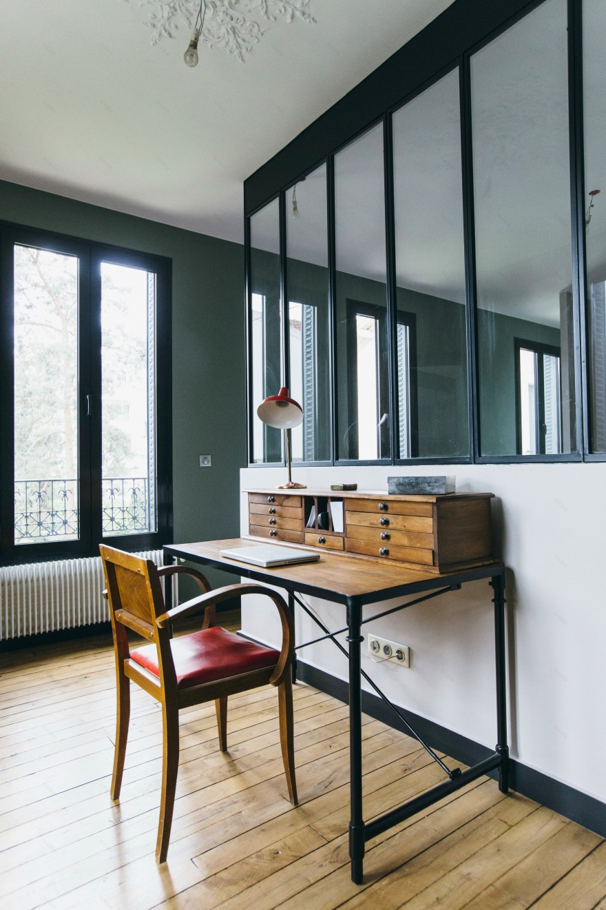 巴黎郊区百年别墅的现代重生-34