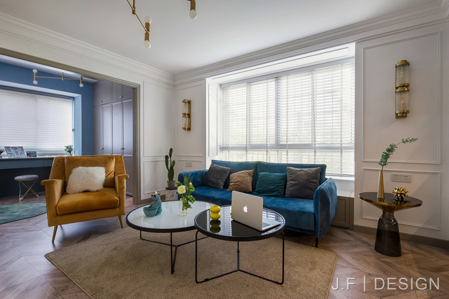 《Invariability》蓝色轻奢空间,浪漫满屋-10