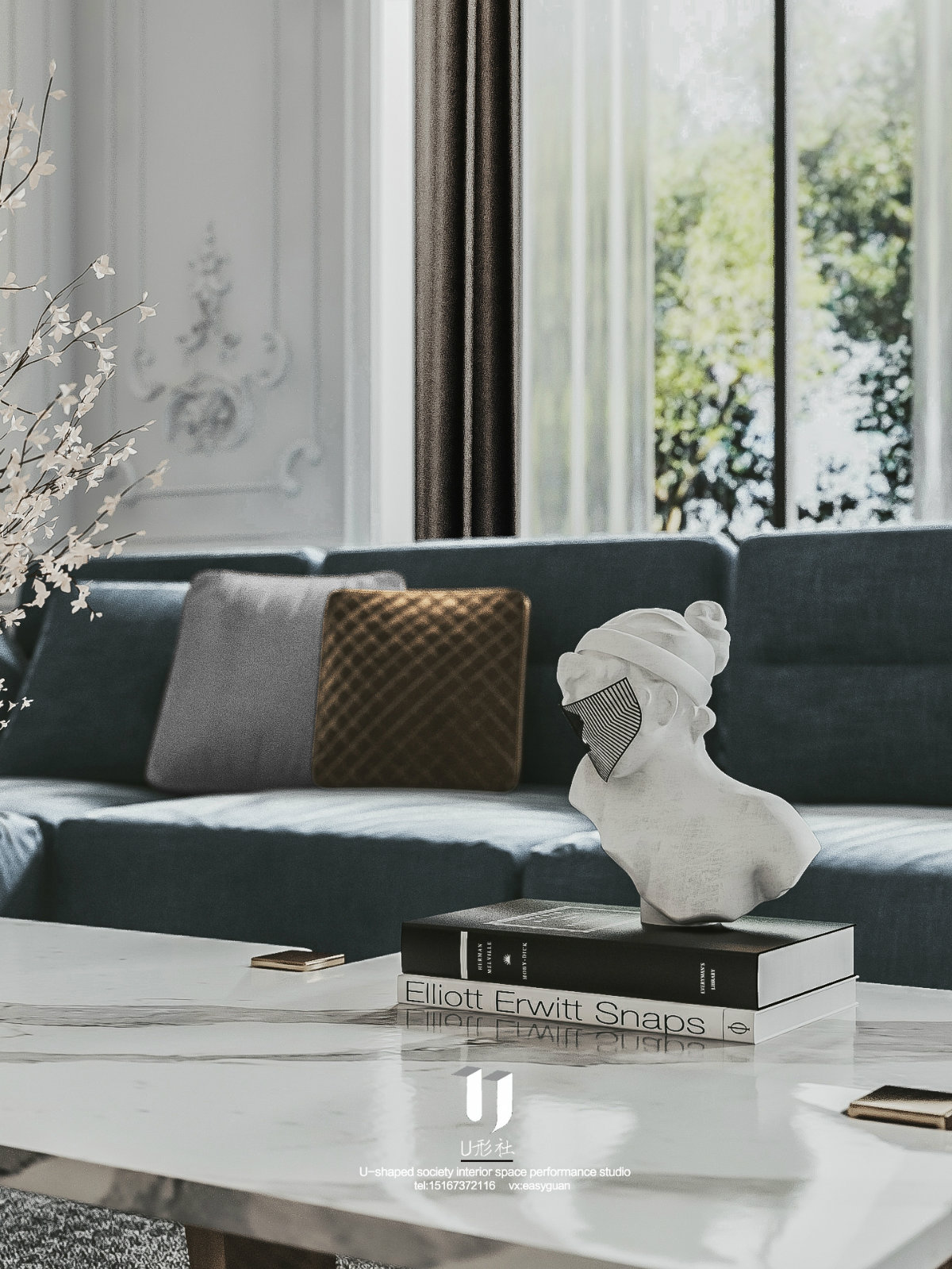 现代法式浪漫家居，3D2016 vr4.3 PS cc 打造沉浸式空间-6