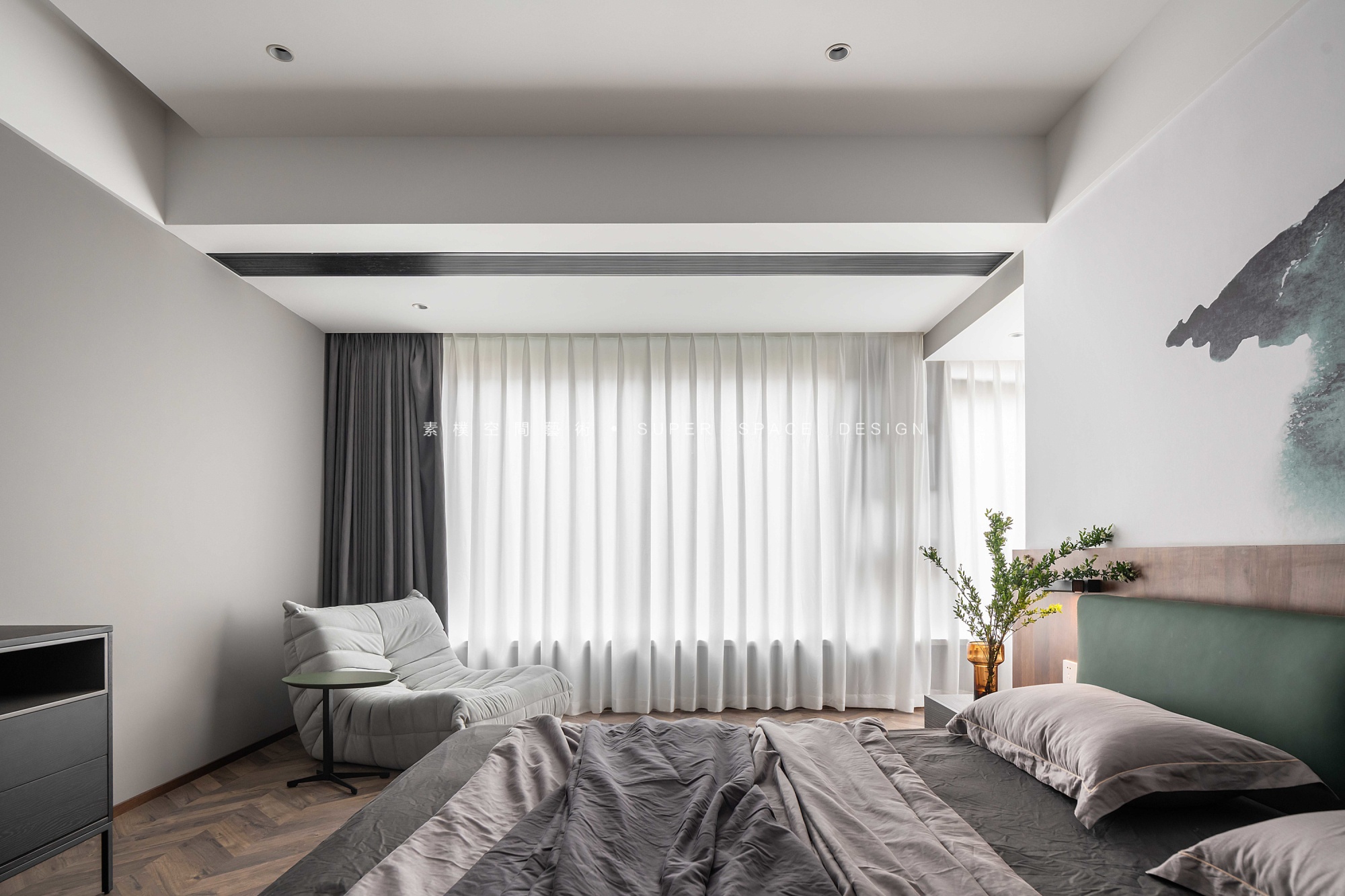 素朴设计丨平层丨素朴作品丨弹子石土著40万装120平现代家，儿童房简直太漂亮-19