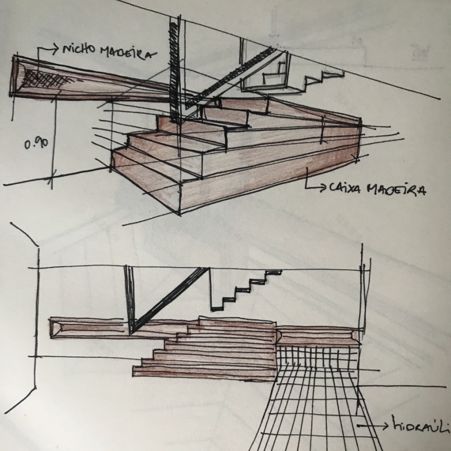 葡萄牙历史中心住宅翻新,木质阶梯成亮点-27