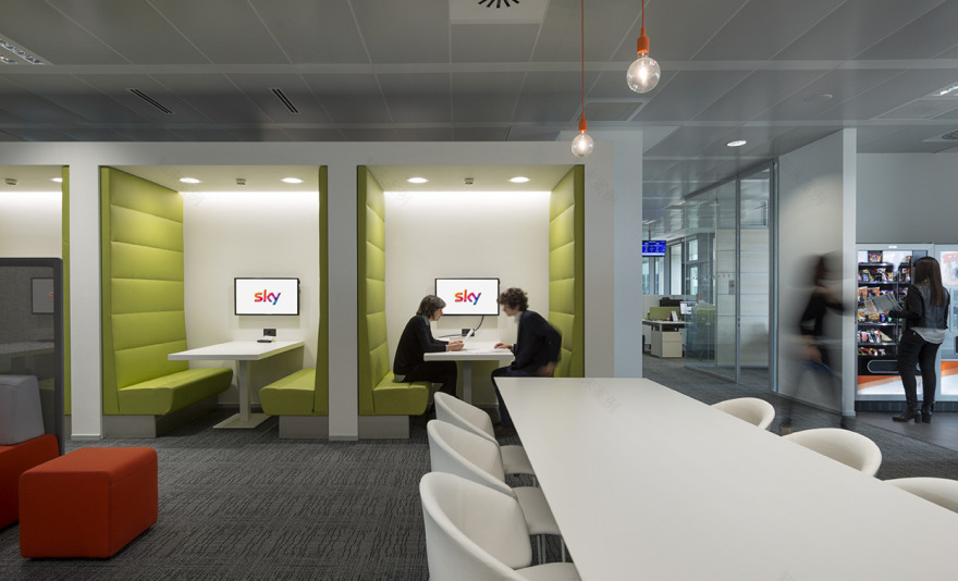 Sky Italia 智能办公空间,协作分享的新模式-3