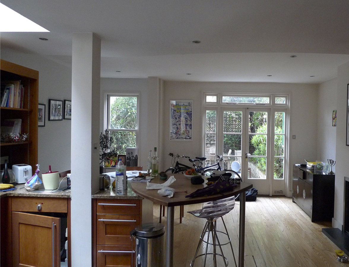 伦敦西区别墅翻新，绿色室内空间与自然共生-7