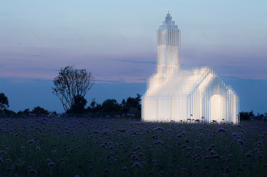 无影教堂,成都/纯粹的白色与光影的交织-2