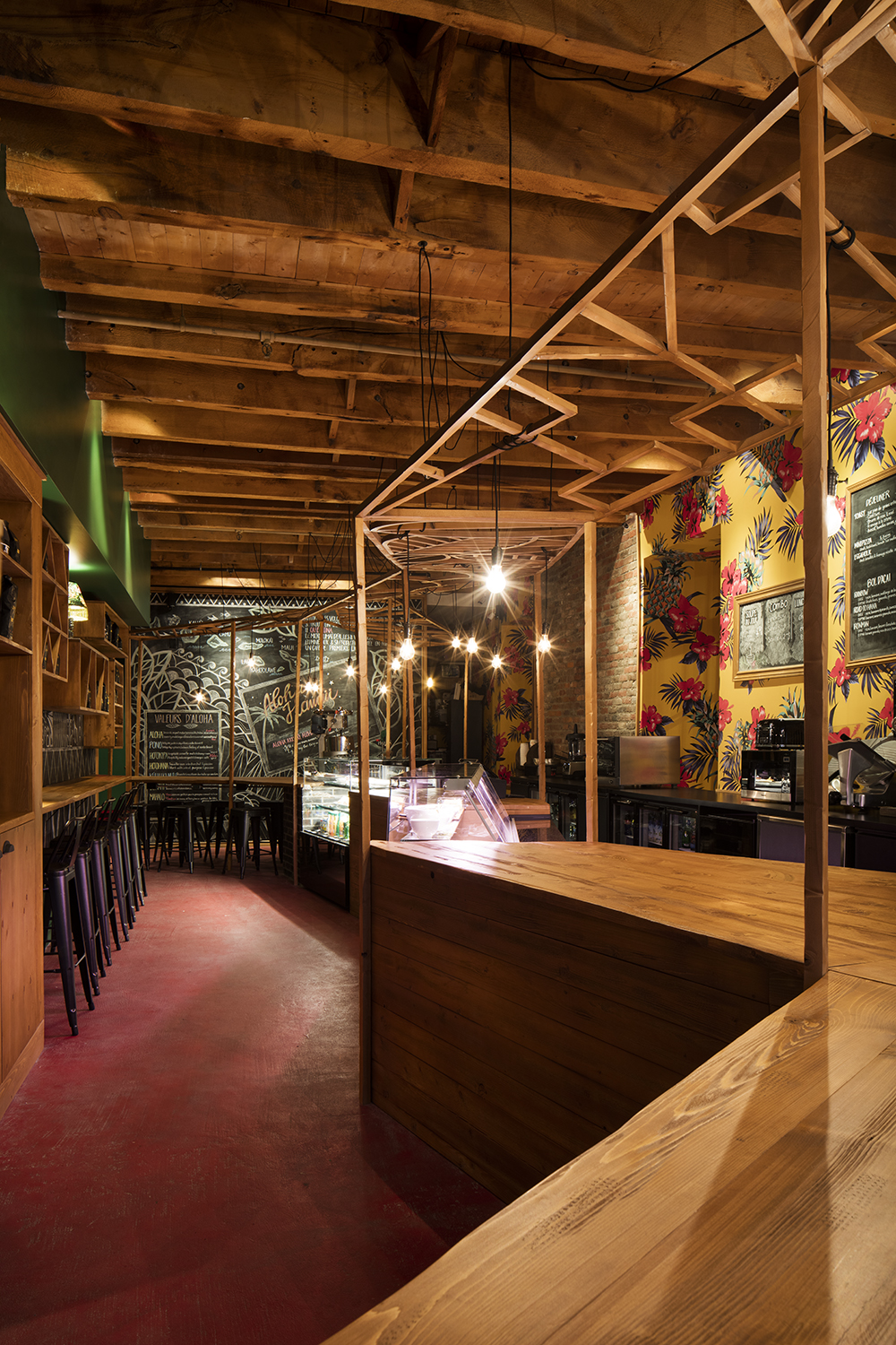 阿罗哈意式浓缩咖啡吧丨加拿大蒙特利尔丨jean de lessard designers créatifs-1