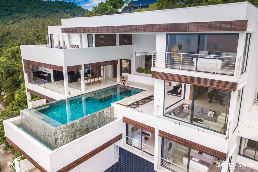 泰国 700 平米海景别墅,现代热带生活体验-3