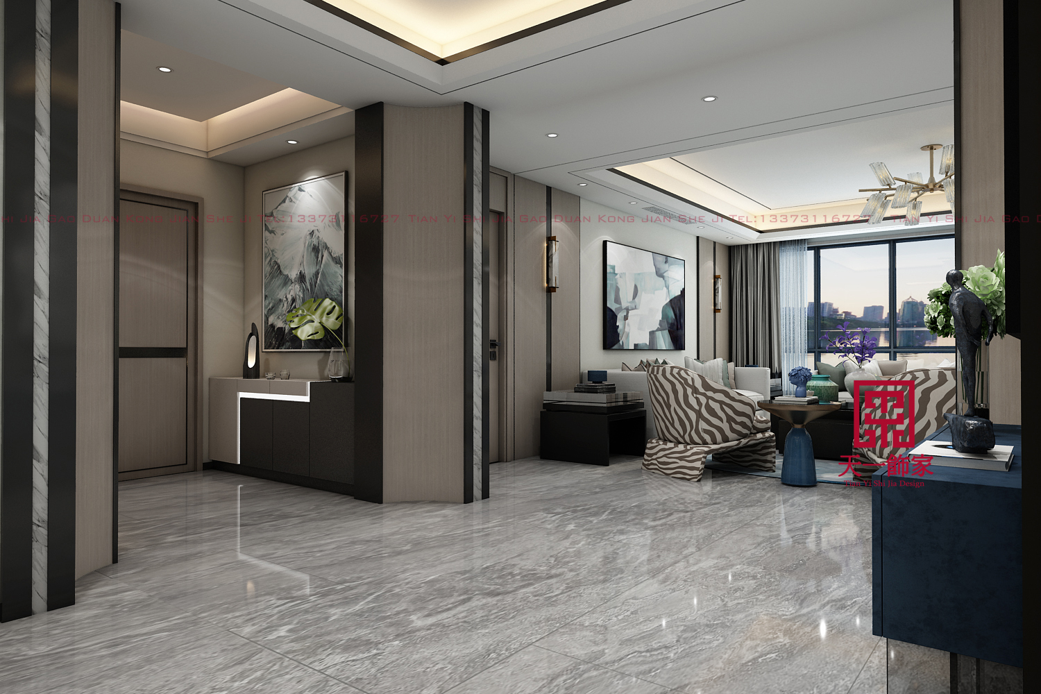 石家庄 220㎡轻奢住宅设计，诠释品质生活态度-10