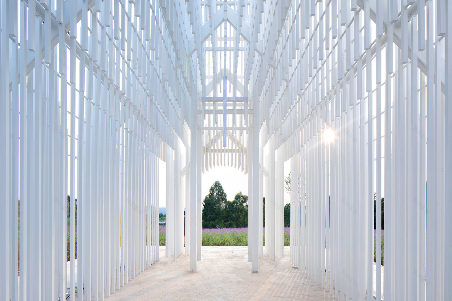 无影教堂,成都/纯粹的白色与光影的交织-19