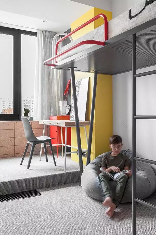 莫斯科 90㎡活力极简公寓设计-84