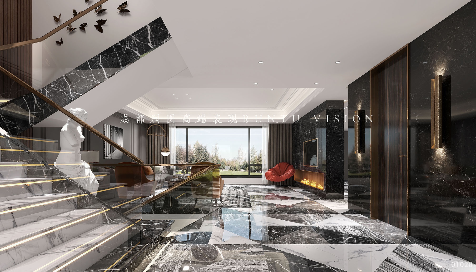 金色稻田家装设计丨中国成都丨润图设计-15