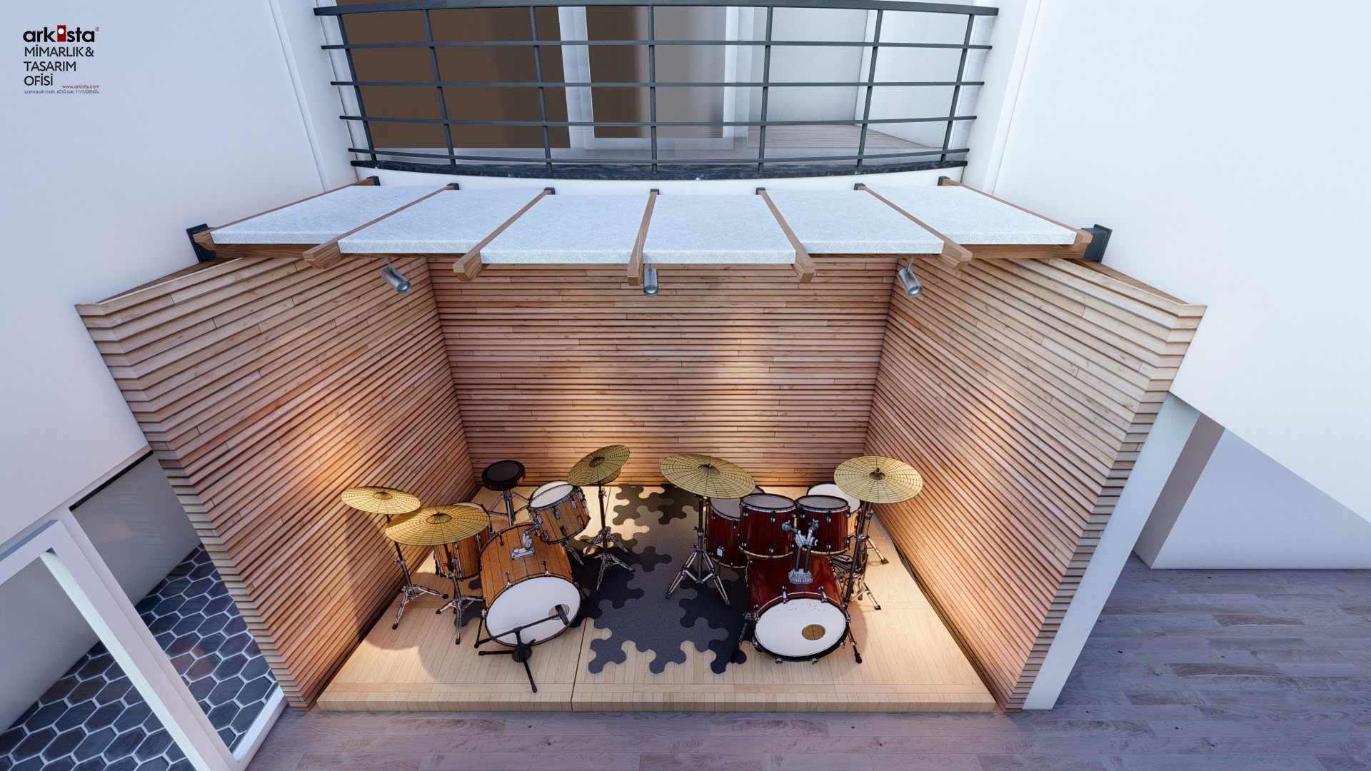 Small Drummer Home Studio design-7