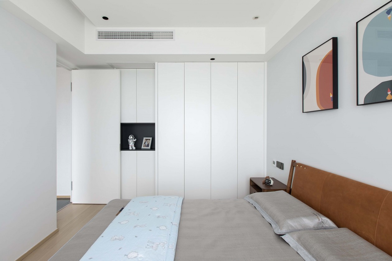 新湖海德公园现代简约家居设计，160㎡三室两厅的温馨空间-22