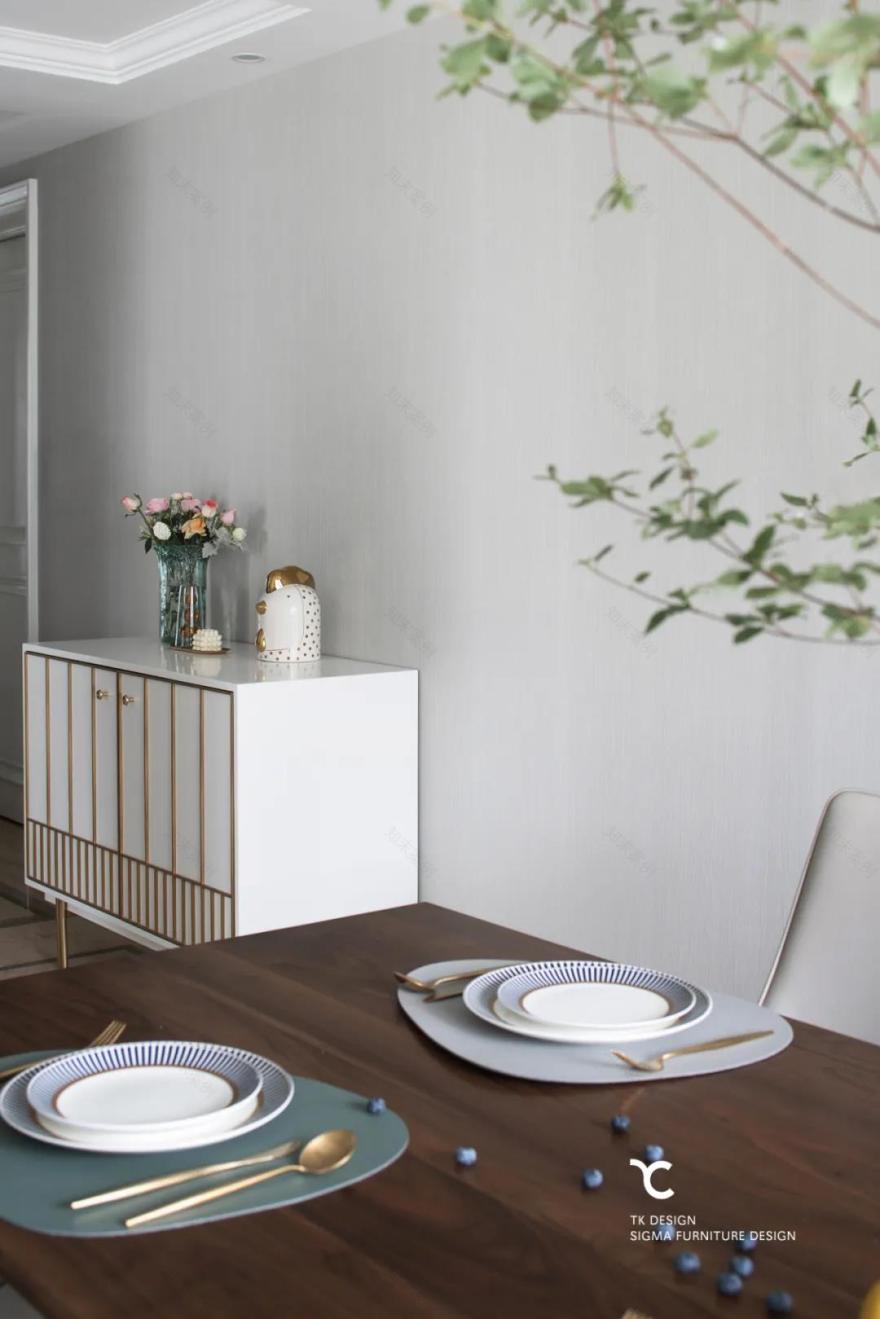 杭州 190m2 现代轻奢平层之家,以克莱因蓝加莫奈灰诠释温柔优雅-41