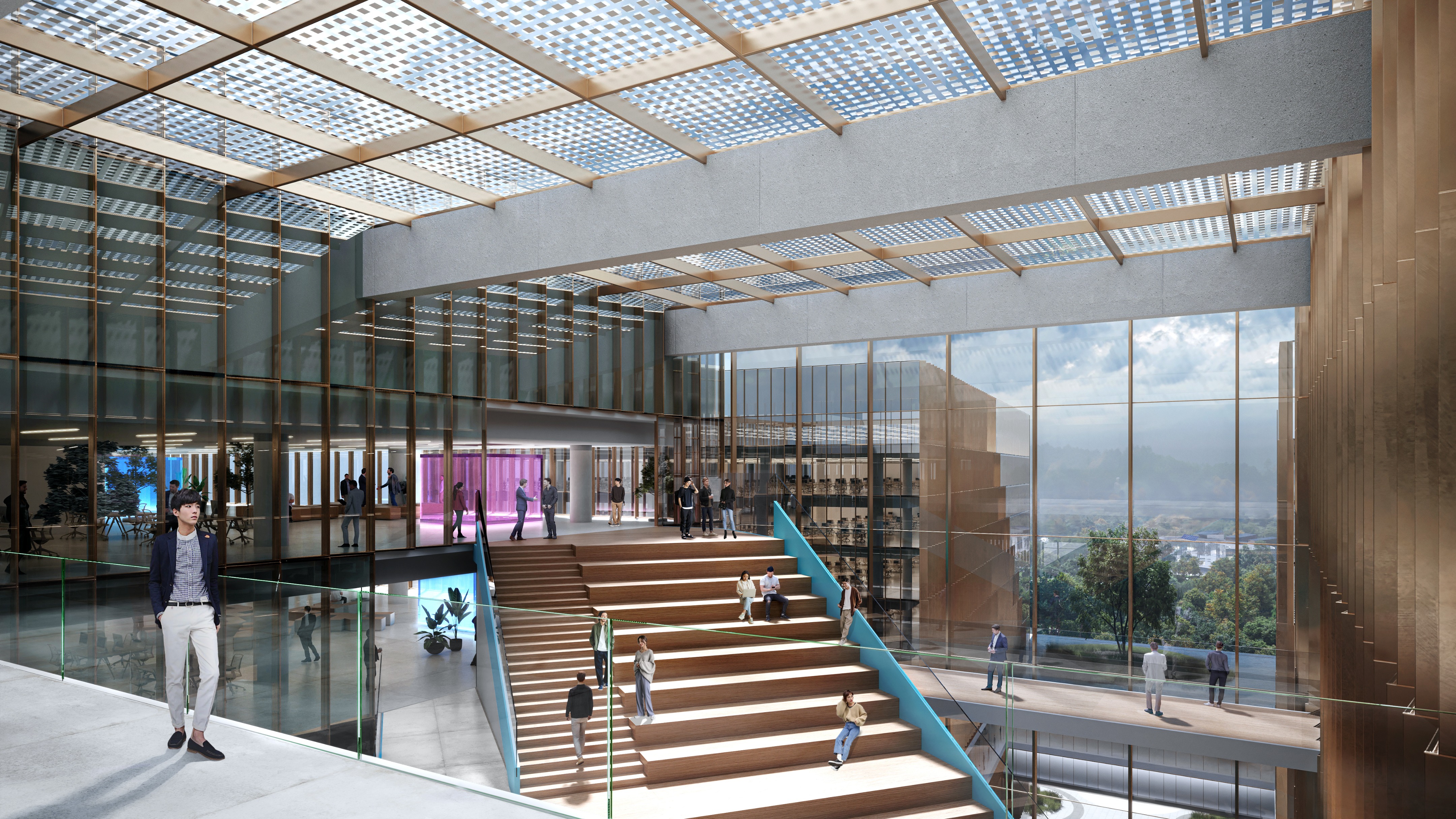 现代建筑风格的办公中心设计-2