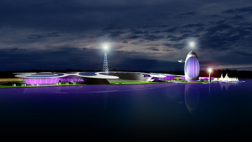 沙漠之花—— Giancarlo Zema 设计的多功能运动中心-3