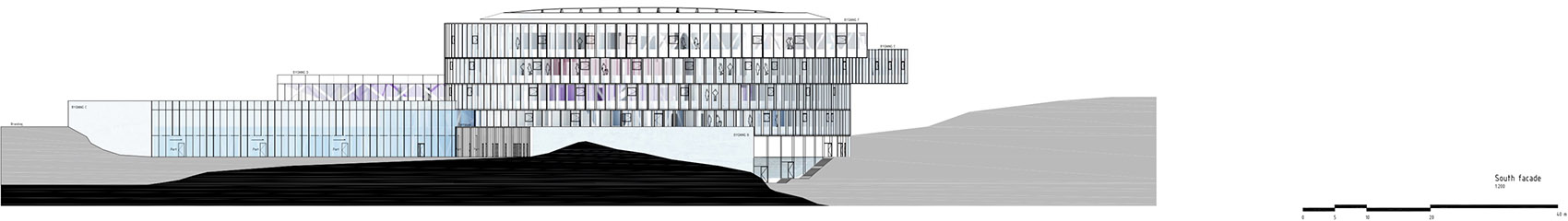 GLASIR &  托尔斯港学院，丹麦/漩涡般的体量，融合多所院校和公共设施-78